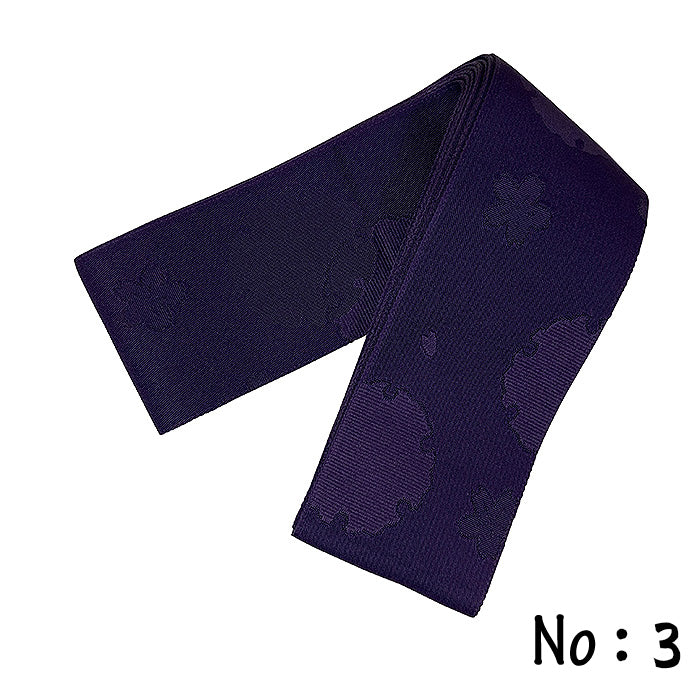 【H-270】Pattern Obi (Woman)　Ancient purple 4Patterns： - 【女性用】弓道帯 ポリエステル100％ 柄帯 古代紫色 全4色4柄