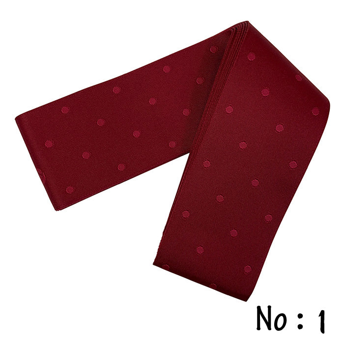 【H-271】Pattern Obi (Woman)　Red 6Patterns： - 【女性用】弓道帯 ポリエステル100％ 柄帯 赤色 全6色6柄