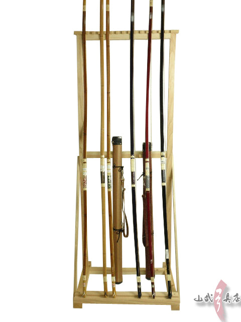 Yumitate - Bow Stand (Holds up to 15 bows)  separate shipping quote ：木製弓立て 15張用（別途送料見積り）