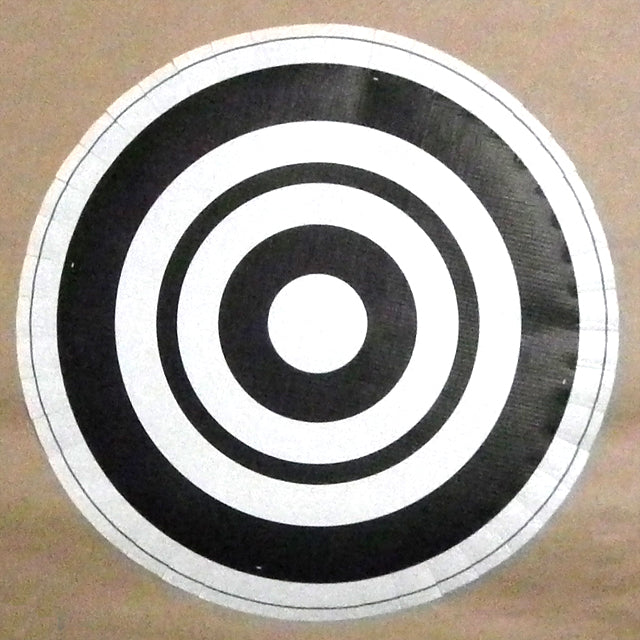 Target Paper - Vinyl Shaku nisun (Cut is on) 100Sheet 　ビニール的紙 尺二寸 丸的[霞] 100枚セット