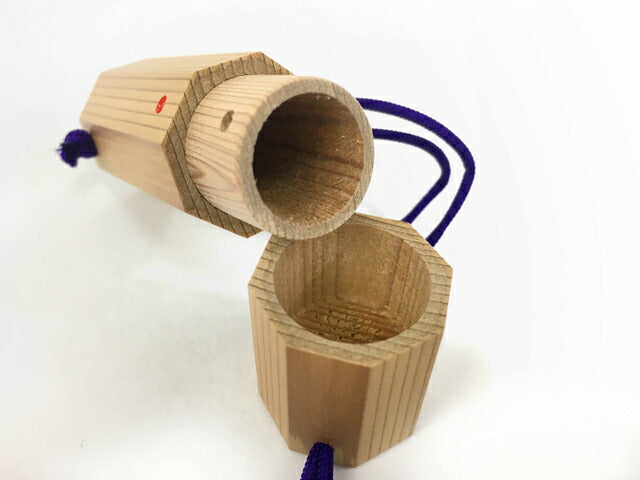 【J-159】 Cedar-Made Fudeko Holder (Japanese Cedar) 杉製 筆粉入れ