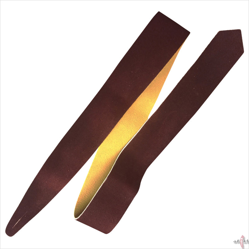 【J-165】 Kake - Himo - Leather - DarkRedBrown カケ紐 革 エンジ色