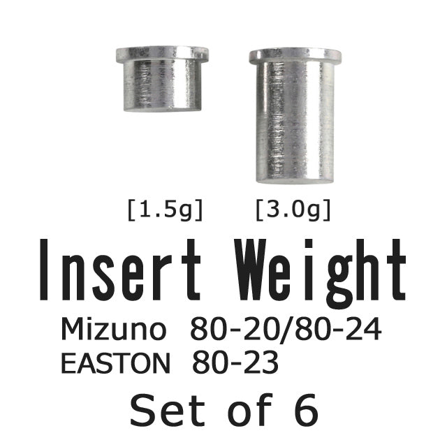 【N-022】Insert Weight - Set of 6 インサート [ミズノ 80-20 80-24][イーストン 80-23][ハヤブサ 80-25] 6個組
