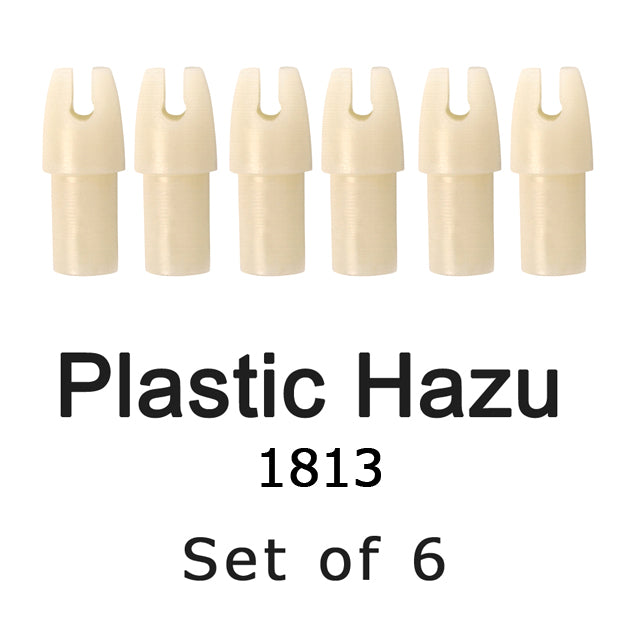 【N-025】Plastic Hazu for Shaft Size 1813 - Set of 6 1813用ふくみ筈 6個組